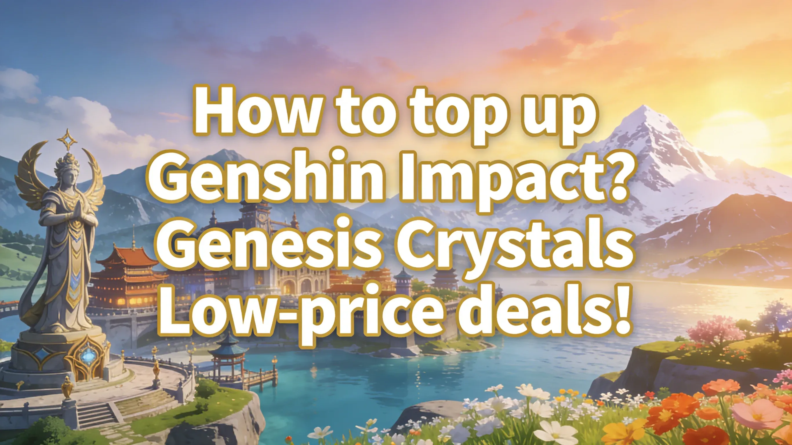 How to top up Genshin Impact? Genesis Crystals Low-price deals!